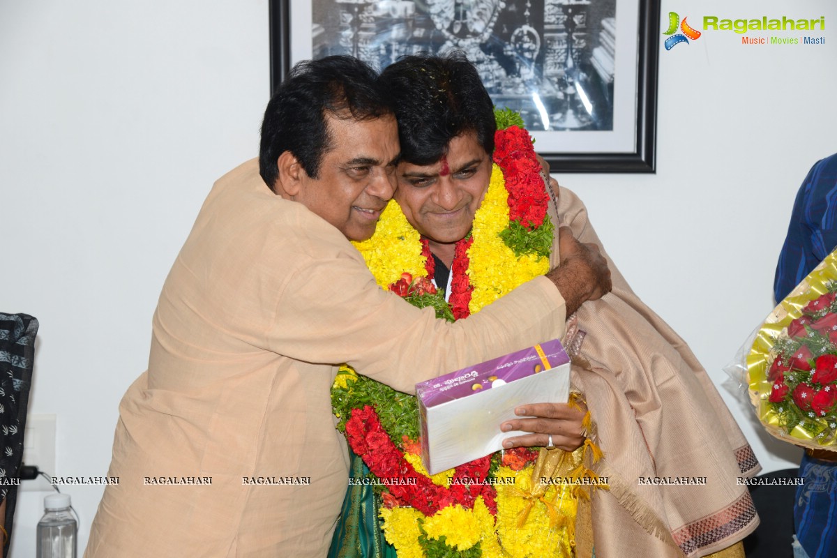 Brahmanandam felicitates Ali