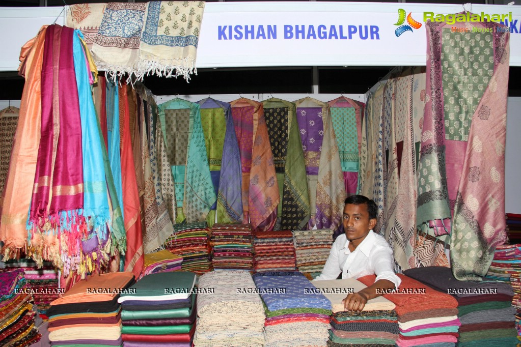 Madhavi Latha inaugurates National Silk Expo at Sri Sathya Sai Nigamagamam, Hyderabad