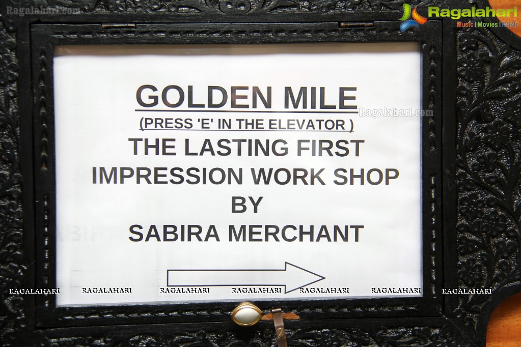 The Lasting First Impression: Workshop By Sabira Merchant at Taj Deccan, Hyderabad