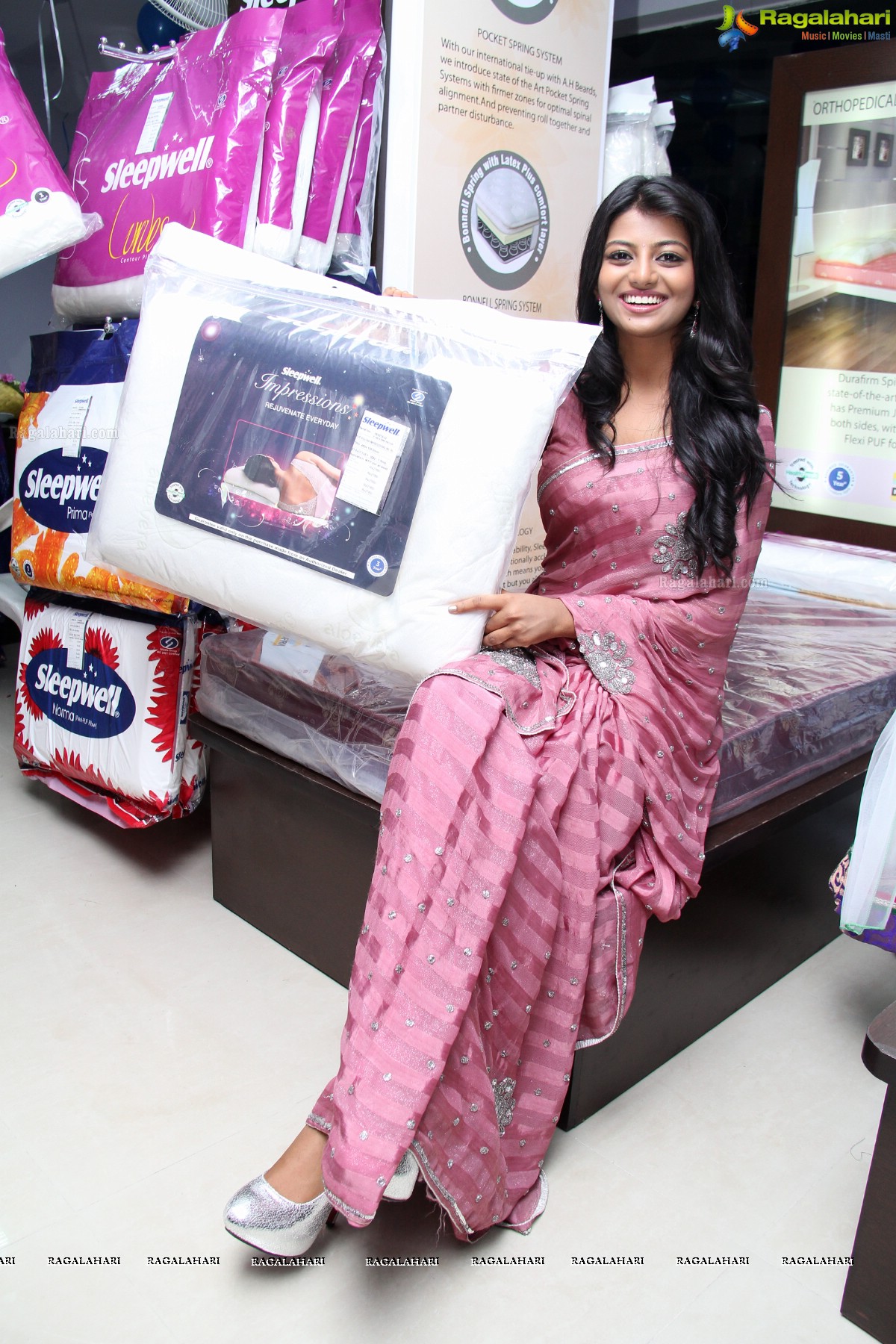 Haasika inaugurates Sleepwell Stores at Madhapur, Hyderabad
