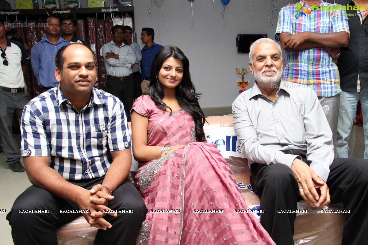 Haasika inaugurates Sleepwell Stores at Madhapur, Hyderabad