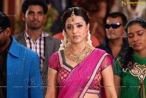 Nisha Aggarwal in Hot Pink Half Saree