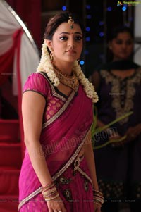 Nisha Aggarwal in Hot Pink Half Saree