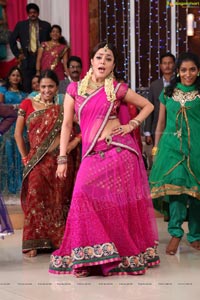 Nisha Aggarwal in Hot Pink Half Saree