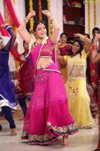 Nisha Aggarwal in Hot Pink Half Saree