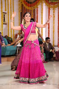 Nisha Aggarwal in Hot Pink Half Saree