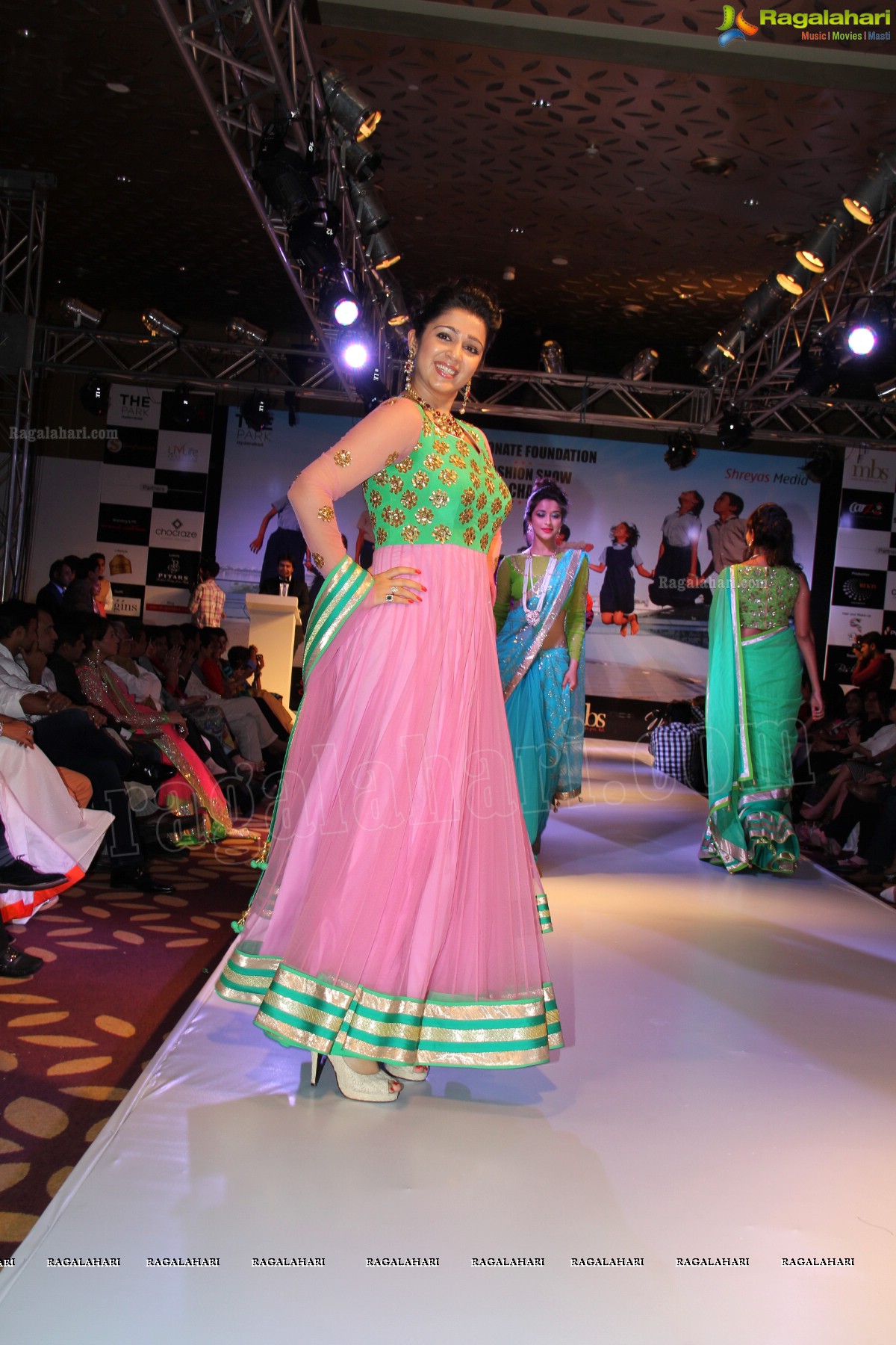 Charmi walks the ramp at Passionate Foundation Fashion Show - Exclusive Photos