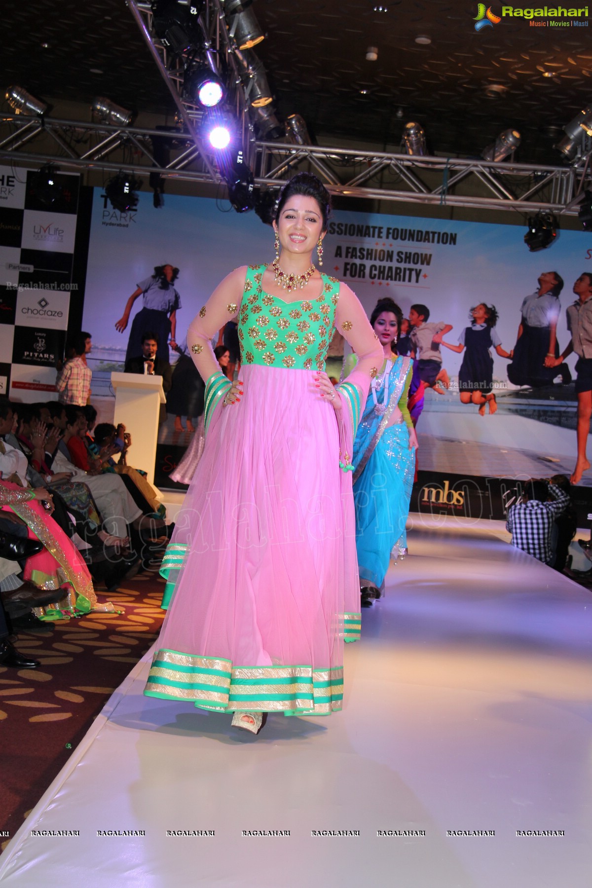 Charmi walks the ramp at Passionate Foundation Fashion Show - Exclusive Photos