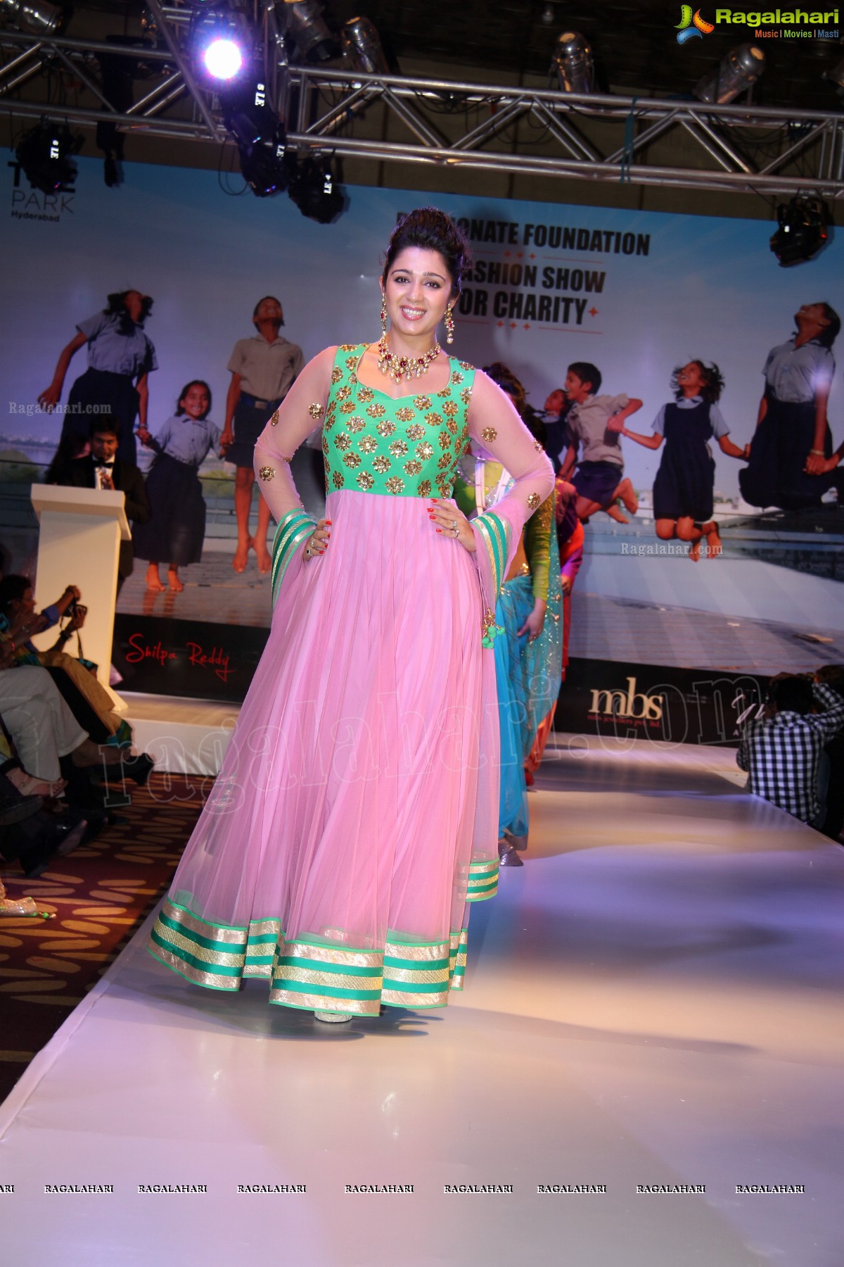 Charmi walks the ramp at Passionate Foundation Fashion Show - Exclusive Photos