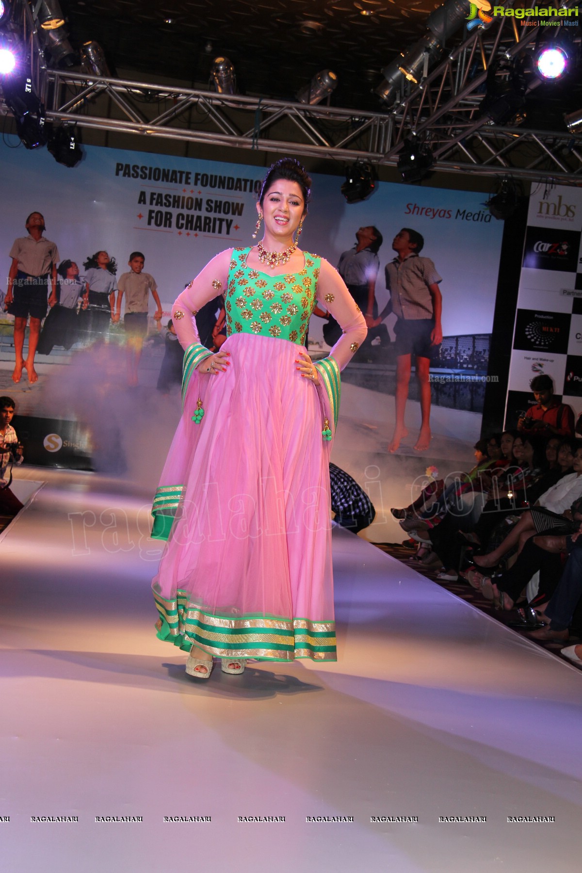 Charmi walks the ramp at Passionate Foundation Fashion Show - Exclusive Photos