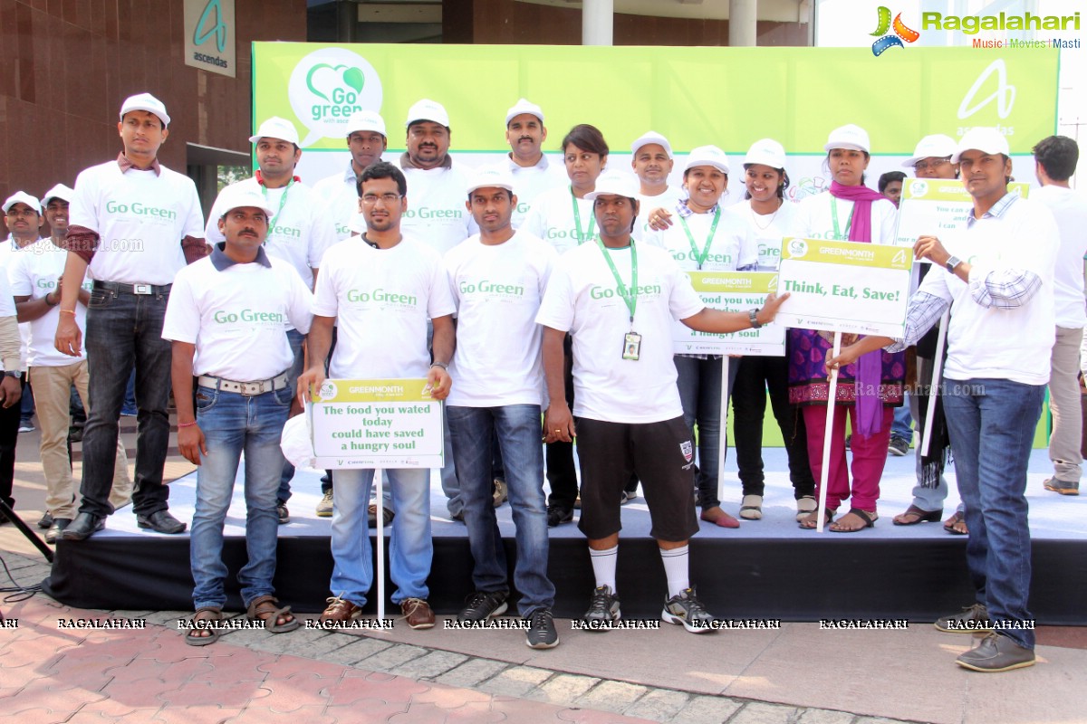 Ascendas 'Go Green Walk 2014' at The V IT Park, Hitech City, Hyderabad