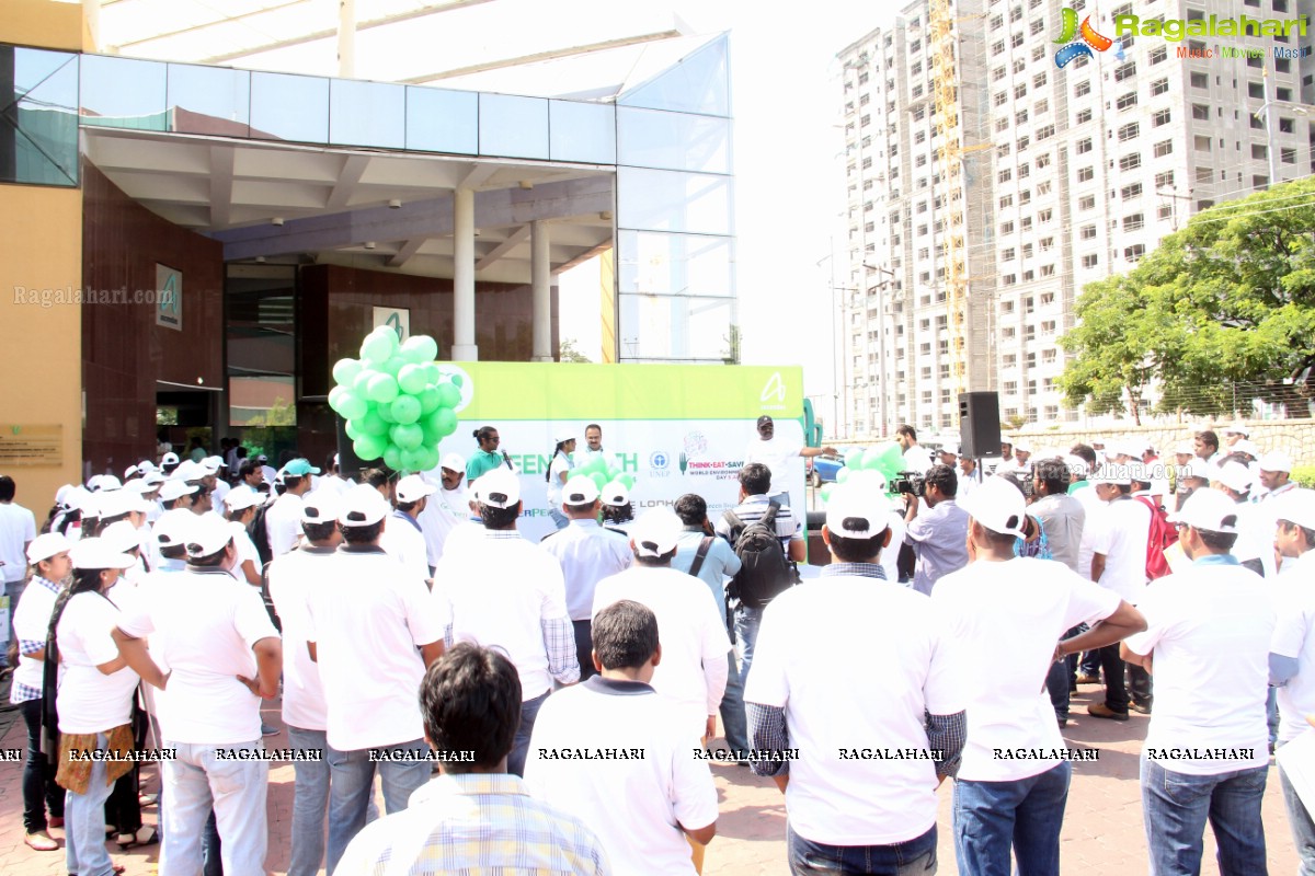 Ascendas 'Go Green Walk 2014' at The V IT Park, Hitech City, Hyderabad