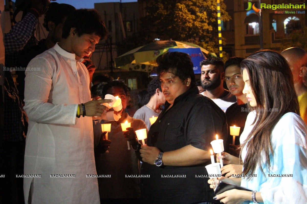 Candle Light March for VNR Students who expired in Industrial Tour