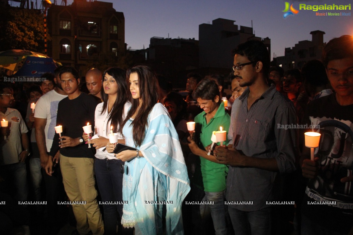 Candle Light March for VNR Students who expired in Industrial Tour