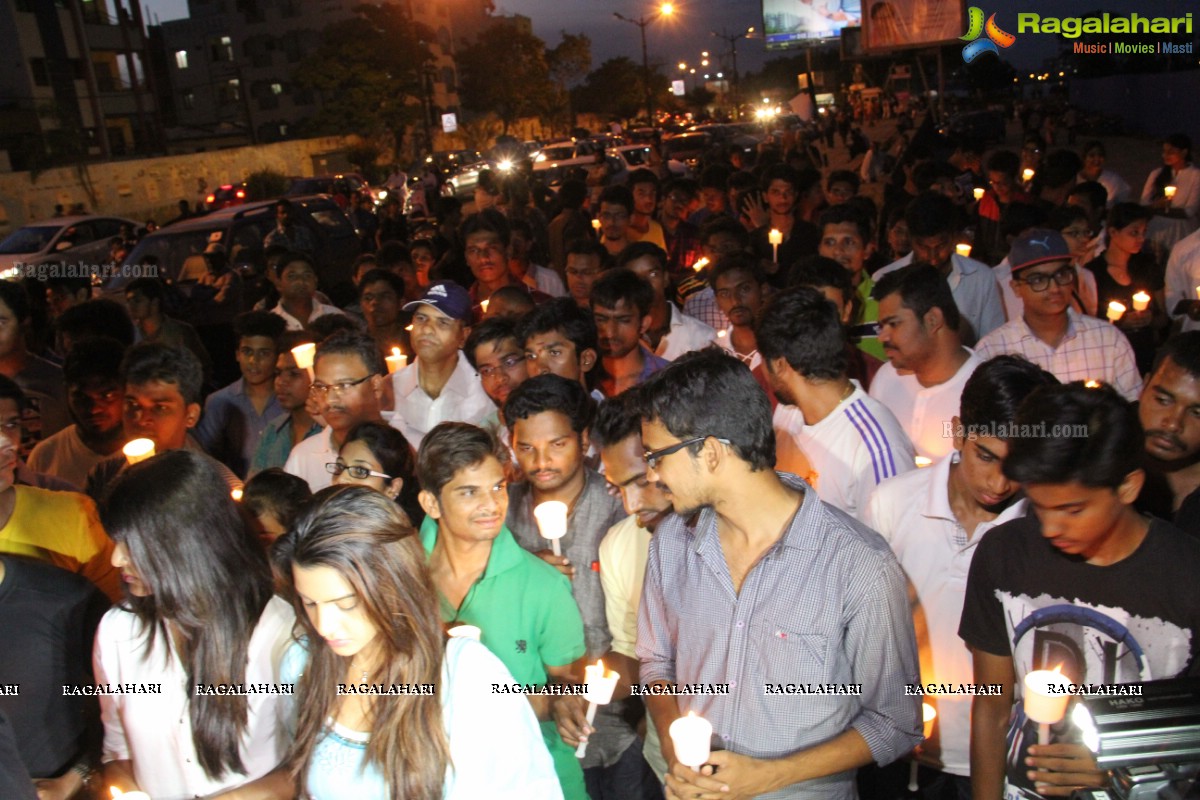 Candle Light March for VNR Students who expired in Industrial Tour