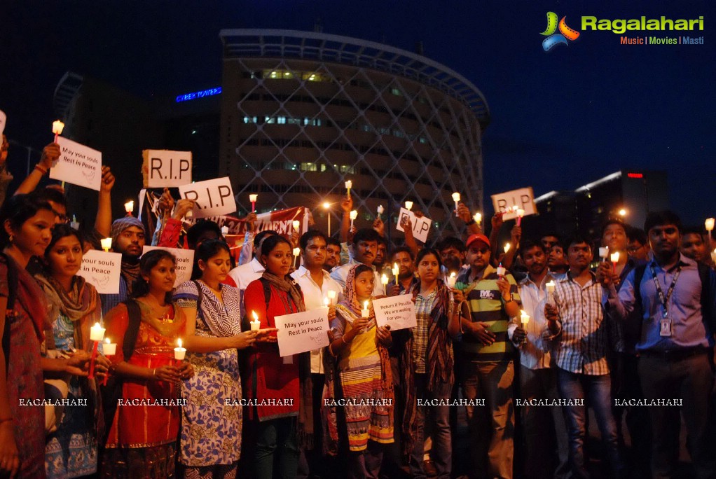 Candle Walk by Engineering Students, Hyderabad