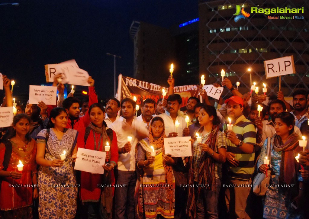 Candle Walk by Engineering Students, Hyderabad