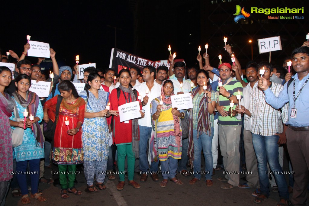 Candle Walk by Engineering Students, Hyderabad