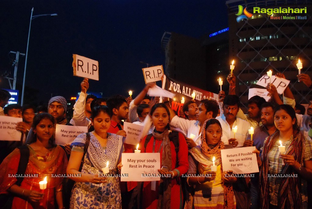 Candle Walk by Engineering Students, Hyderabad