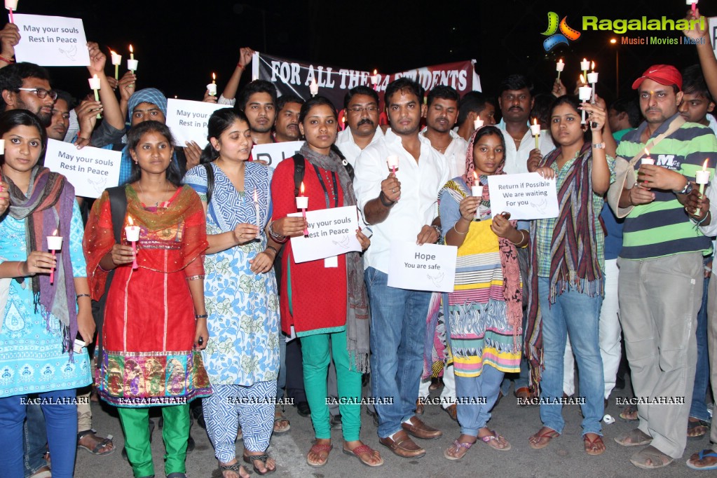 Candle Walk by Engineering Students, Hyderabad