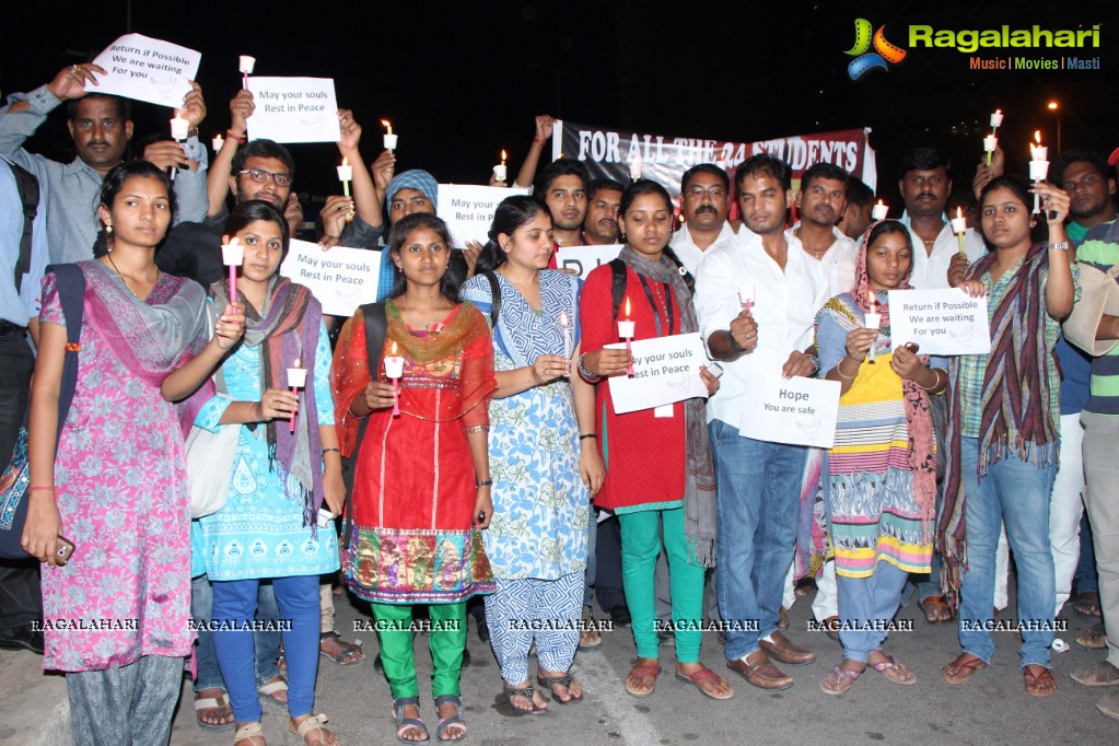 Candle Walk by Engineering Students, Hyderabad