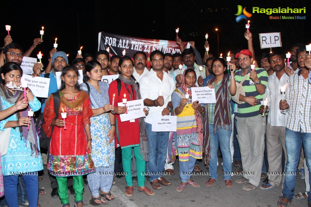 Candle Walk by Engineering Students, Hyderabad