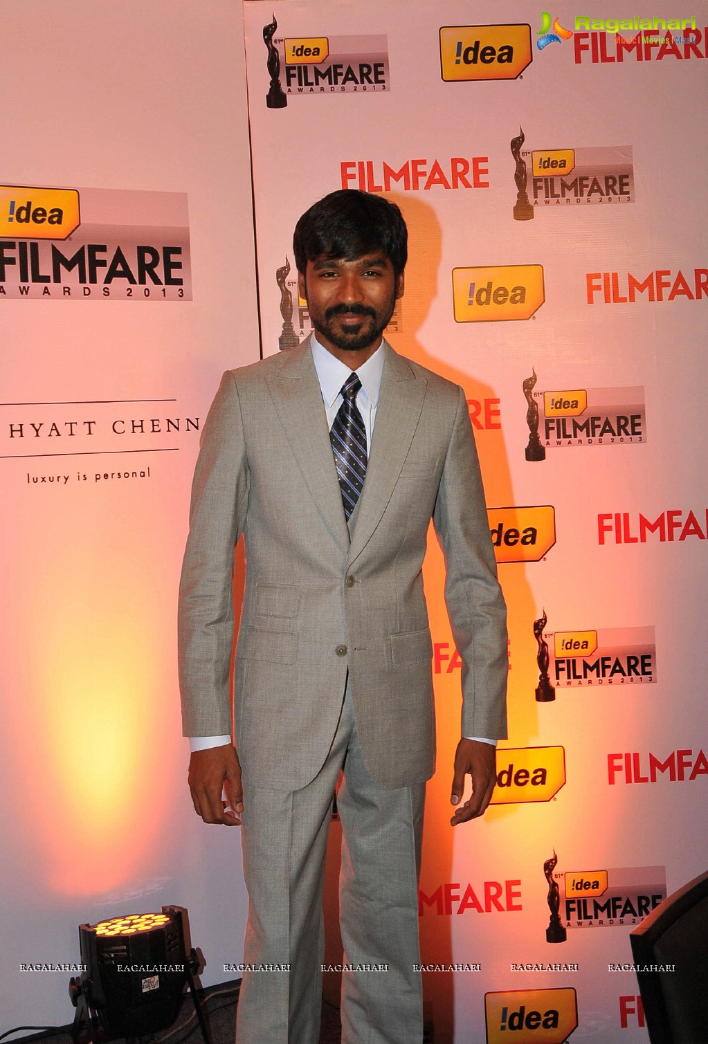 Dhanush at 61st Idea Filmfare Awards 2013 Press Conference