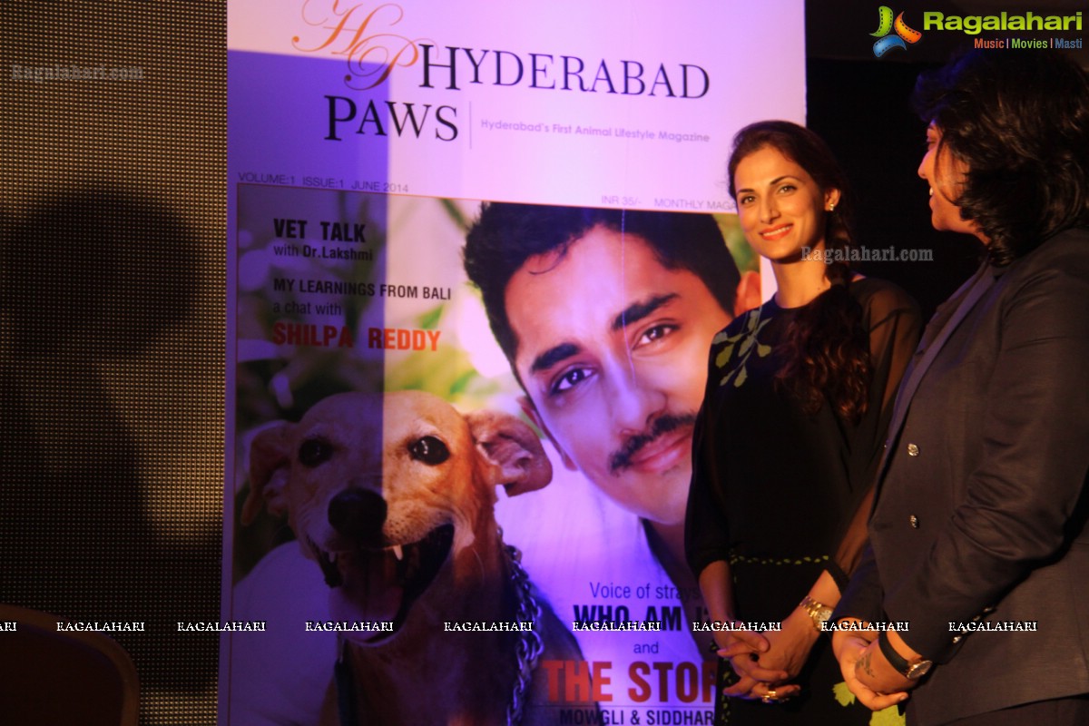 Siddharth-Charmme launches 'Hyderabad Paws' Magazine