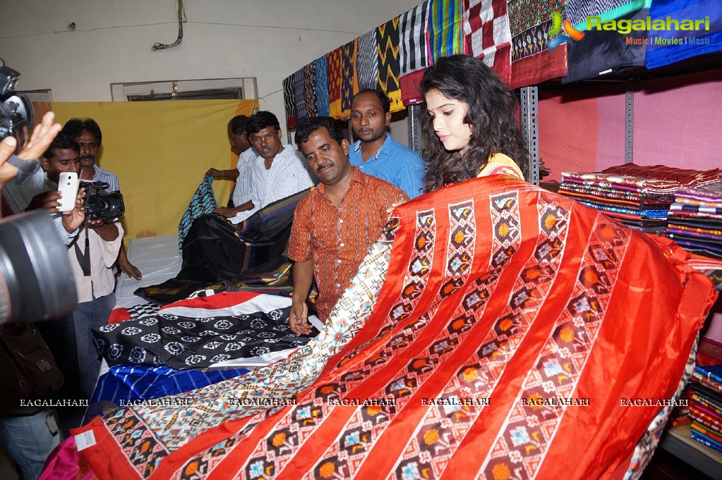 Tollywood Actress Bhargavi inaugurated Pochampally IKAT Art Mela at Kakinada