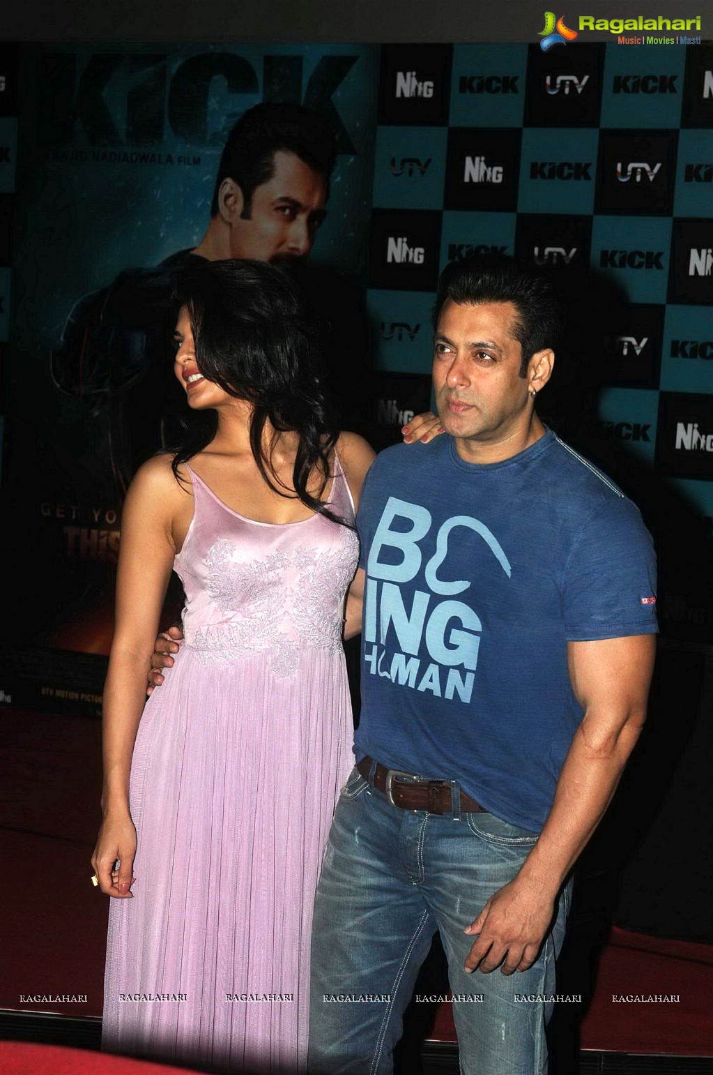 Salman Khan & Jacqueline Fernandez at Kick Song Jumme Ki Raat Launch