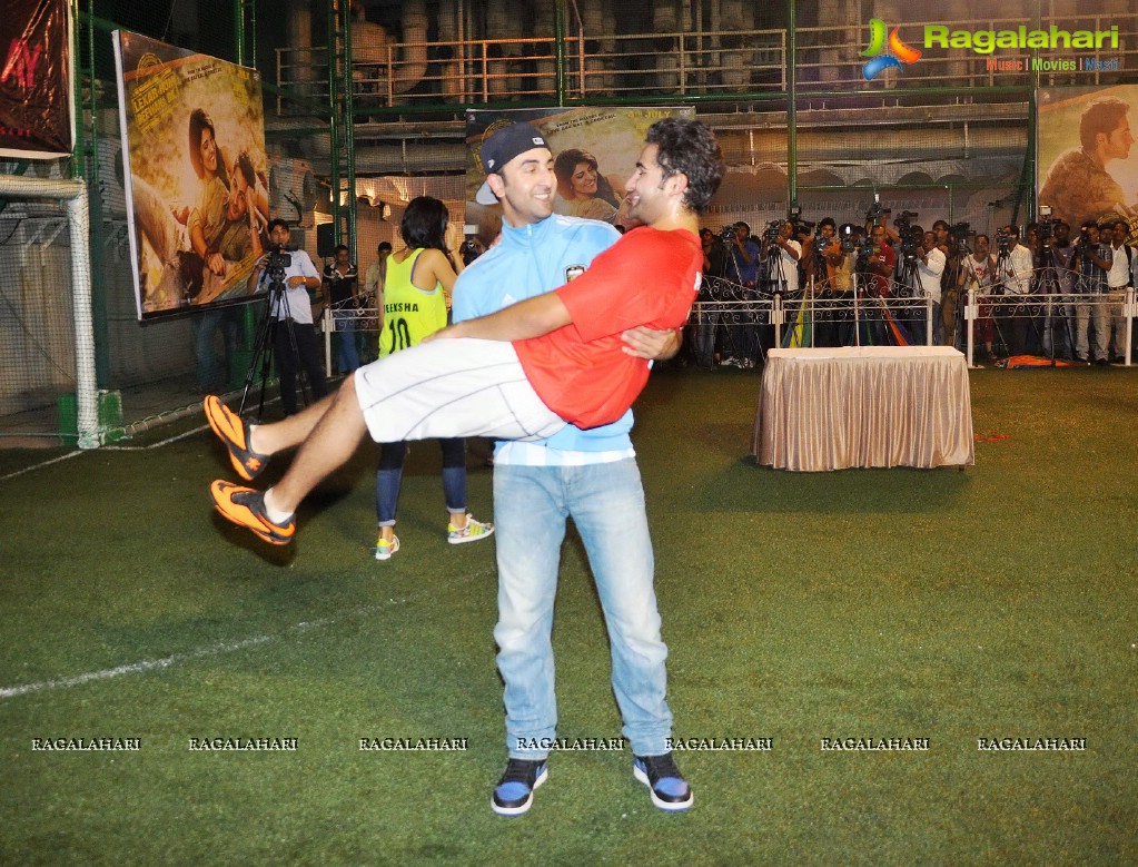 Ranbir Kapoor and Armaan Jain plays football to promote Lekar Hum Deewana Dil