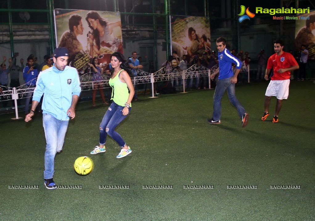 Ranbir Kapoor and Armaan Jain plays football to promote Lekar Hum Deewana Dil