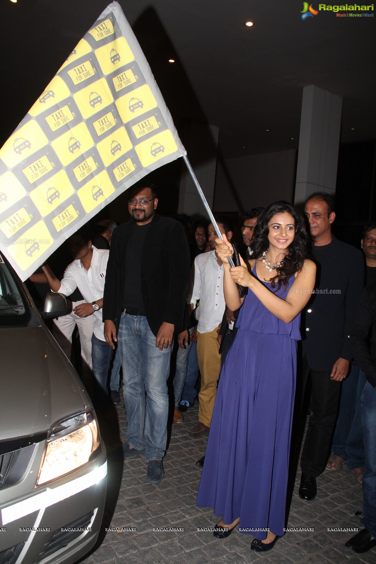 Rakul Preet Singh flags off Taxi For Sure in Hyderabad