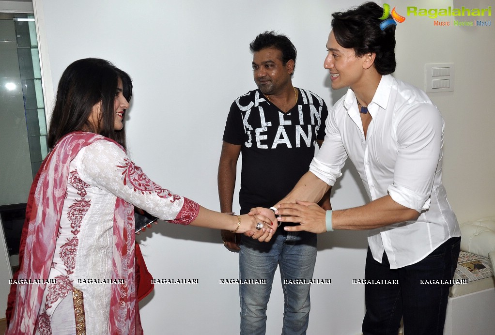 Tiger Shroff at Sshaawn Aviation, Mumbai