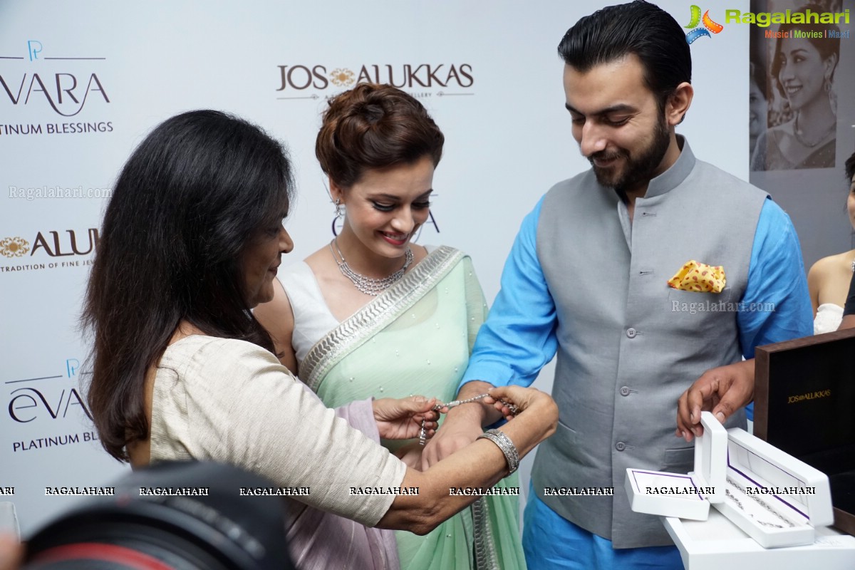 Dia Mirza launches Platinum Evara at Jos Alukkas