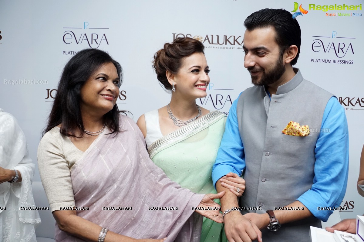 Dia Mirza launches Platinum Evara at Jos Alukkas