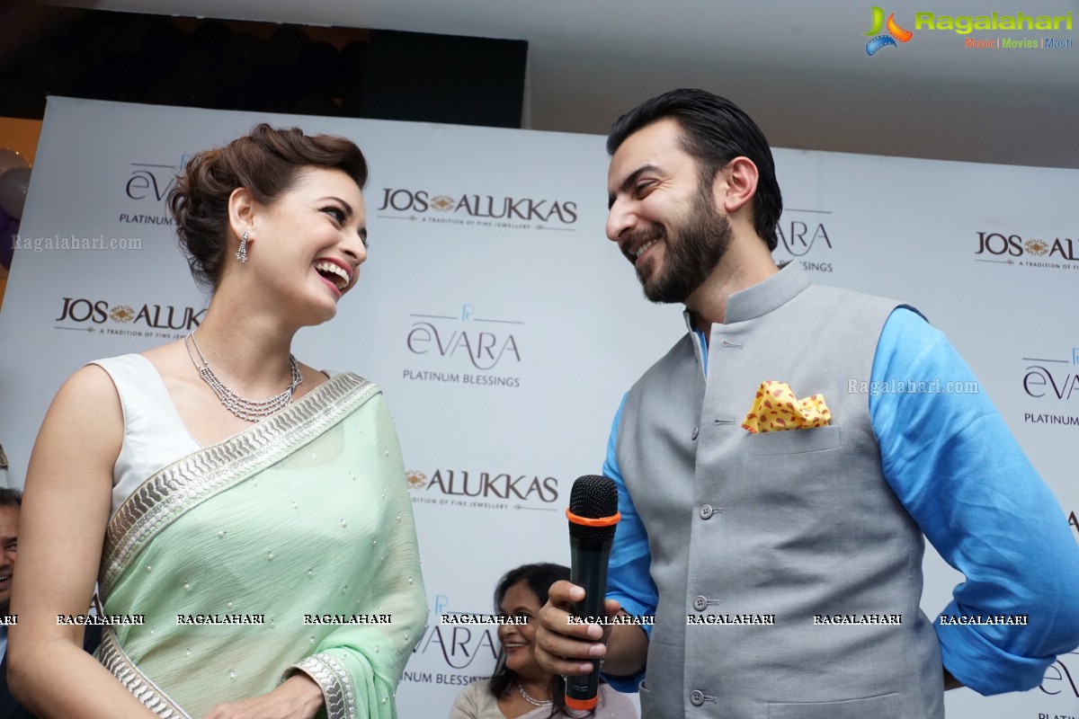 Dia Mirza launches Platinum Evara at Jos Alukkas