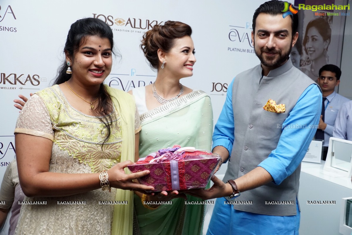 Dia Mirza launches Platinum Evara at Jos Alukkas