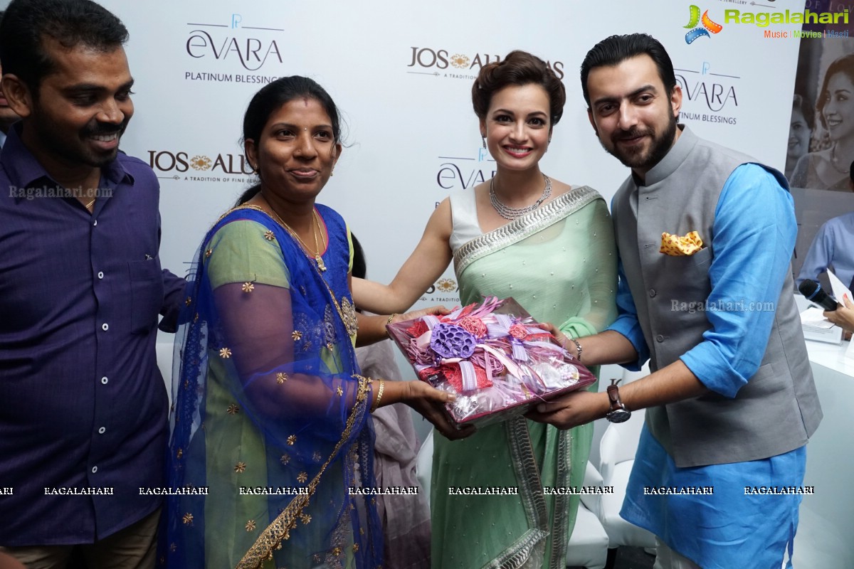 Dia Mirza launches Platinum Evara at Jos Alukkas