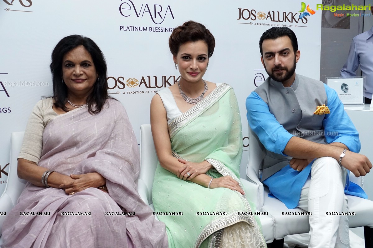 Dia Mirza launches Platinum Evara at Jos Alukkas