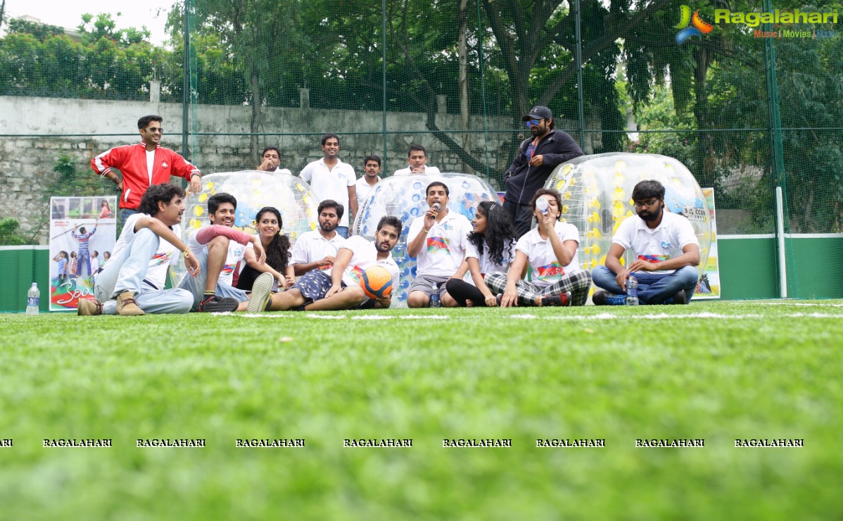 Kerintha Team at Bubble Soccer Hyderabad