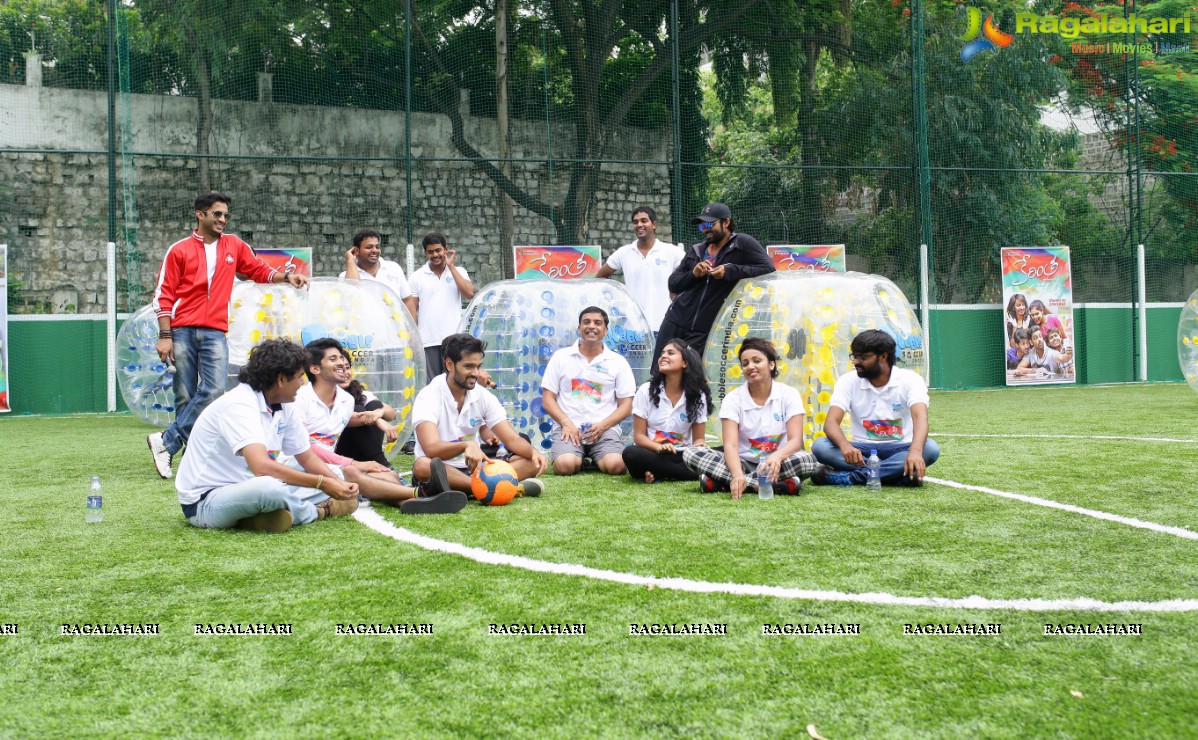 Kerintha Team at Bubble Soccer Hyderabad