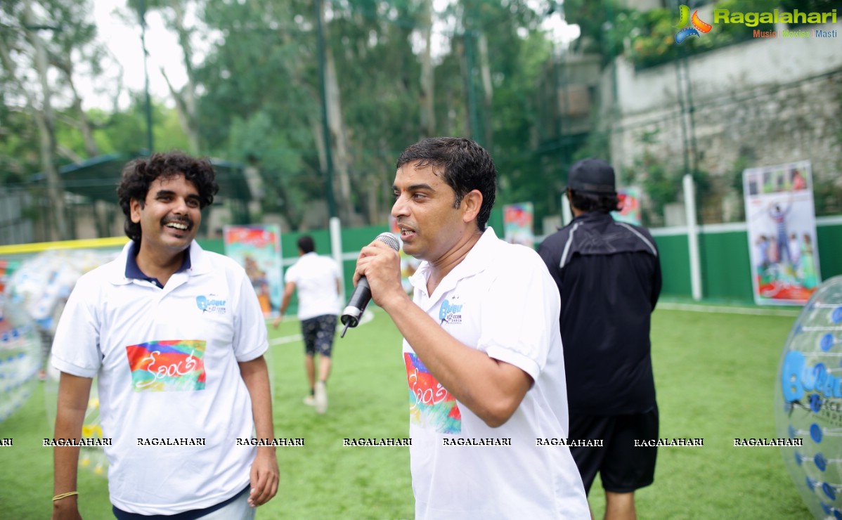 Kerintha Team at Bubble Soccer Hyderabad