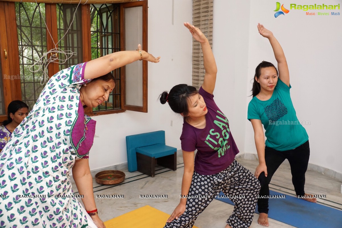 Yoga Session Training by Famous Fitness Expert Nisha Pushpavanam