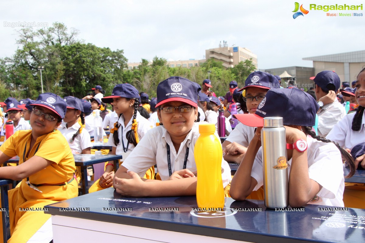 Distribution of High School Dual Desks by Rotary International