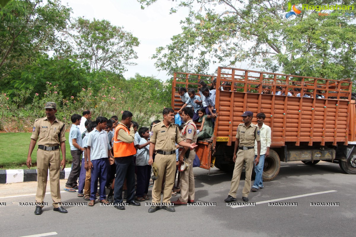 Distribution of High School Dual Desks by Rotary International