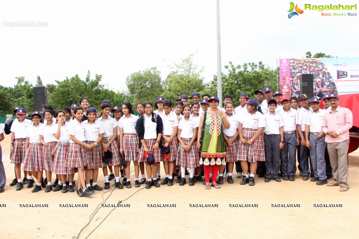 Distribution of High School Dual Desks by Rotary International