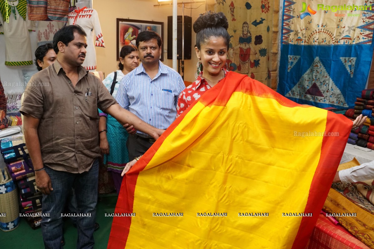 Anukriti Sharma launches Silk and Cotton Fab of India Exhibition at TTD Kalyana Mandapam