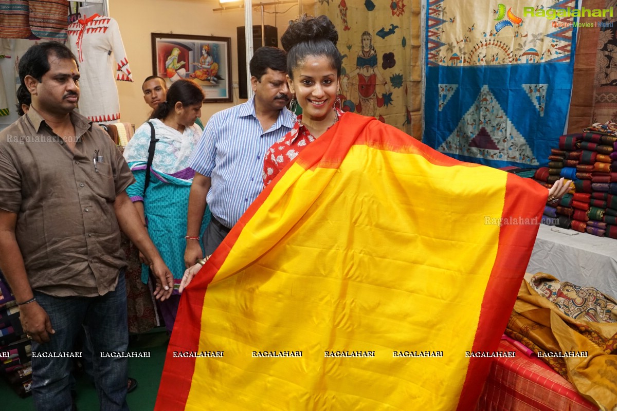 Anukriti Sharma launches Silk and Cotton Fab of India Exhibition at TTD Kalyana Mandapam