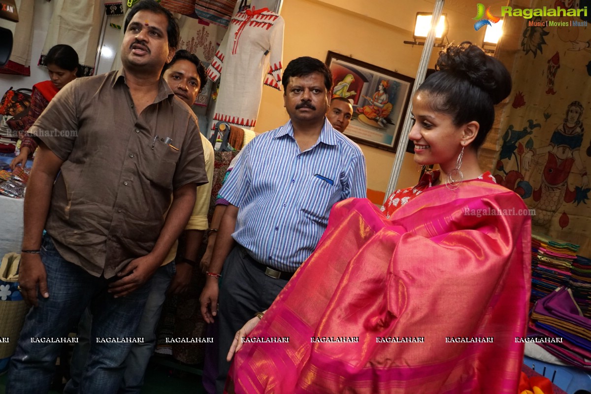 Anukriti Sharma launches Silk and Cotton Fab of India Exhibition at TTD Kalyana Mandapam